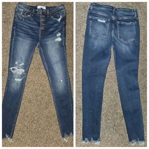 VERVET Distressed Skinny Jeans